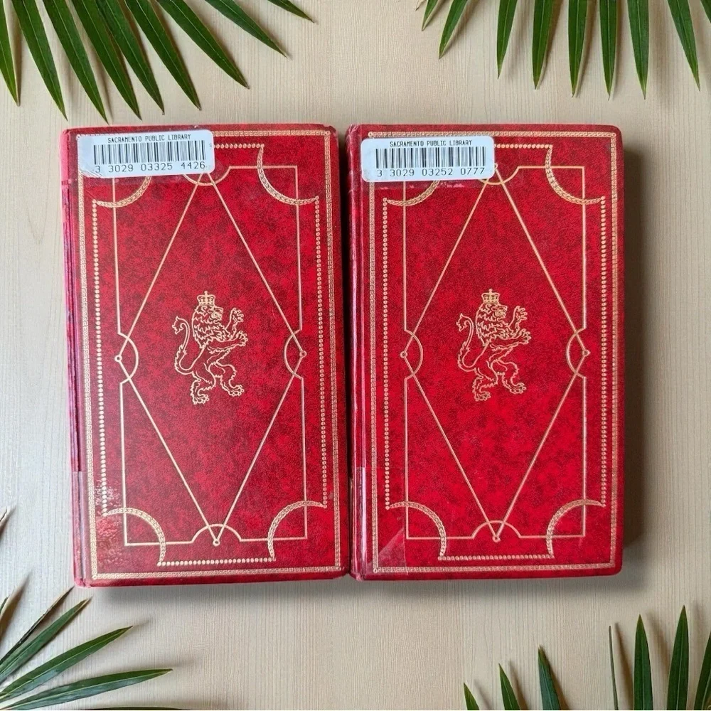 The History of England | Vol. II & IV | 1967 | Red Faux Leather Set